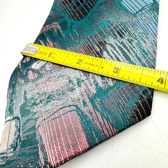 Don Loper Beverly Hills Vintage Neck Tie Multicolor Abstract Polyester - Picture 2 of 9